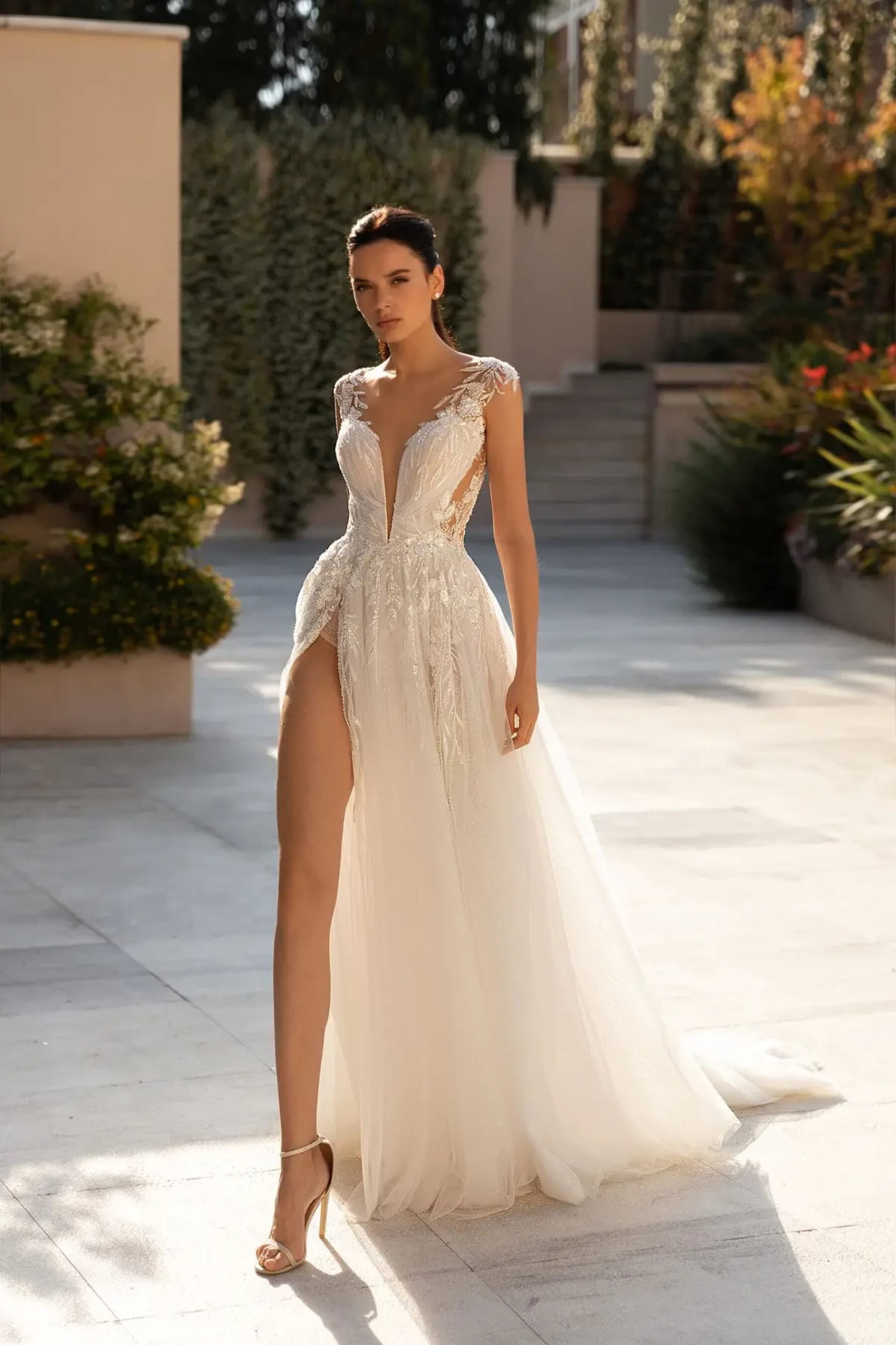 Vicenta, Boho Wedding Dress, Simple Wedding Dress